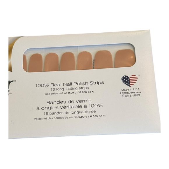 Color Street GIZA SANDS Nude Tan Solid Nail Strips Set - Picture 3 of 8